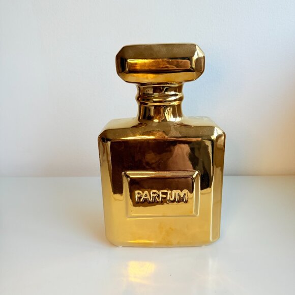 Z Gallerie Gold Coin Bank Accent - Picture 3 of 5